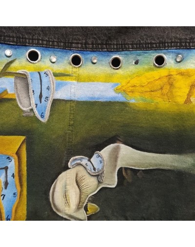 Chaqueta Jean Pintada a mano 