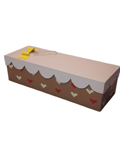 Caja rectangular tapa curva