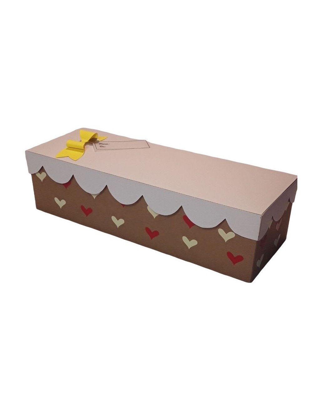 Caja rectangular tapa curva