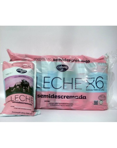 Leche semidescremada Alpina