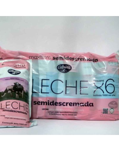Leche semidescremada Alpina