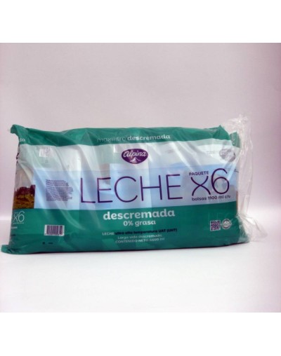 Leche descremada Alpina