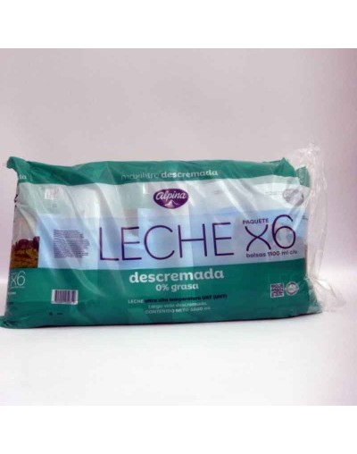 Leche descremada Alpina