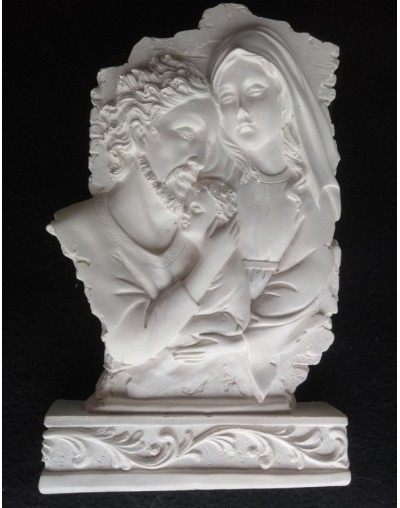 Sagrada familia religioso decorar yeso x12 unidades navidad