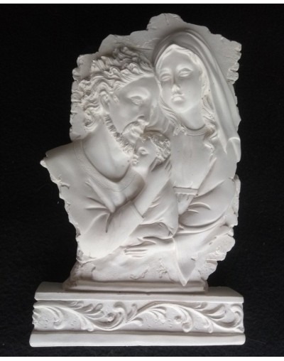 Sagrada familia religioso decorar yeso x12 unidades navidad