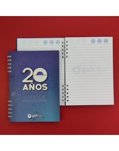 Cuadernos personalizados compra mínima 4 unids