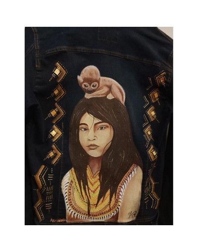 Chaqueta jean indígena 