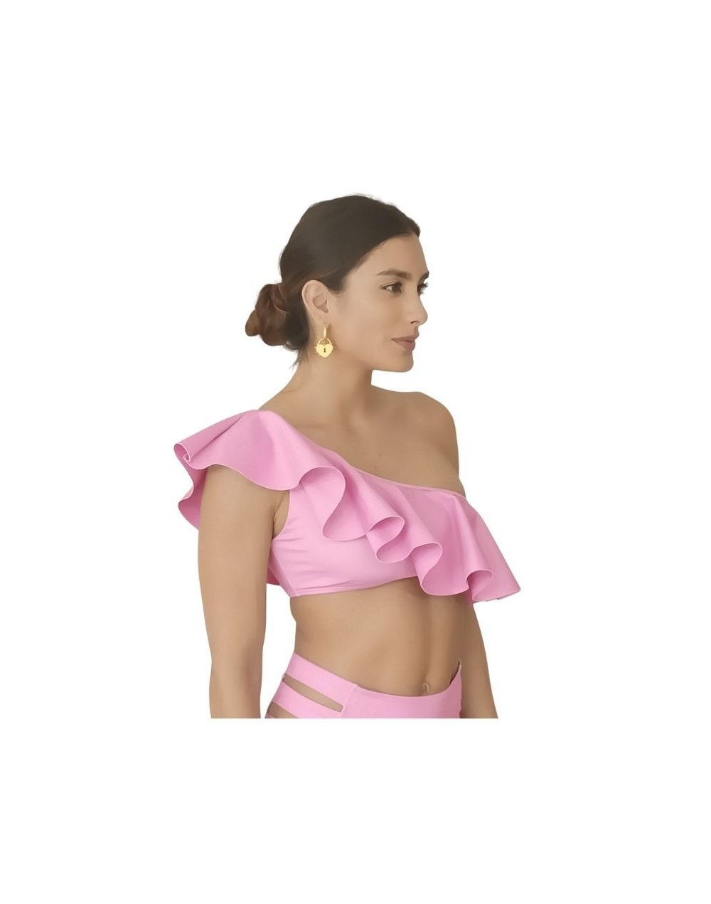 Crop top de un hombro