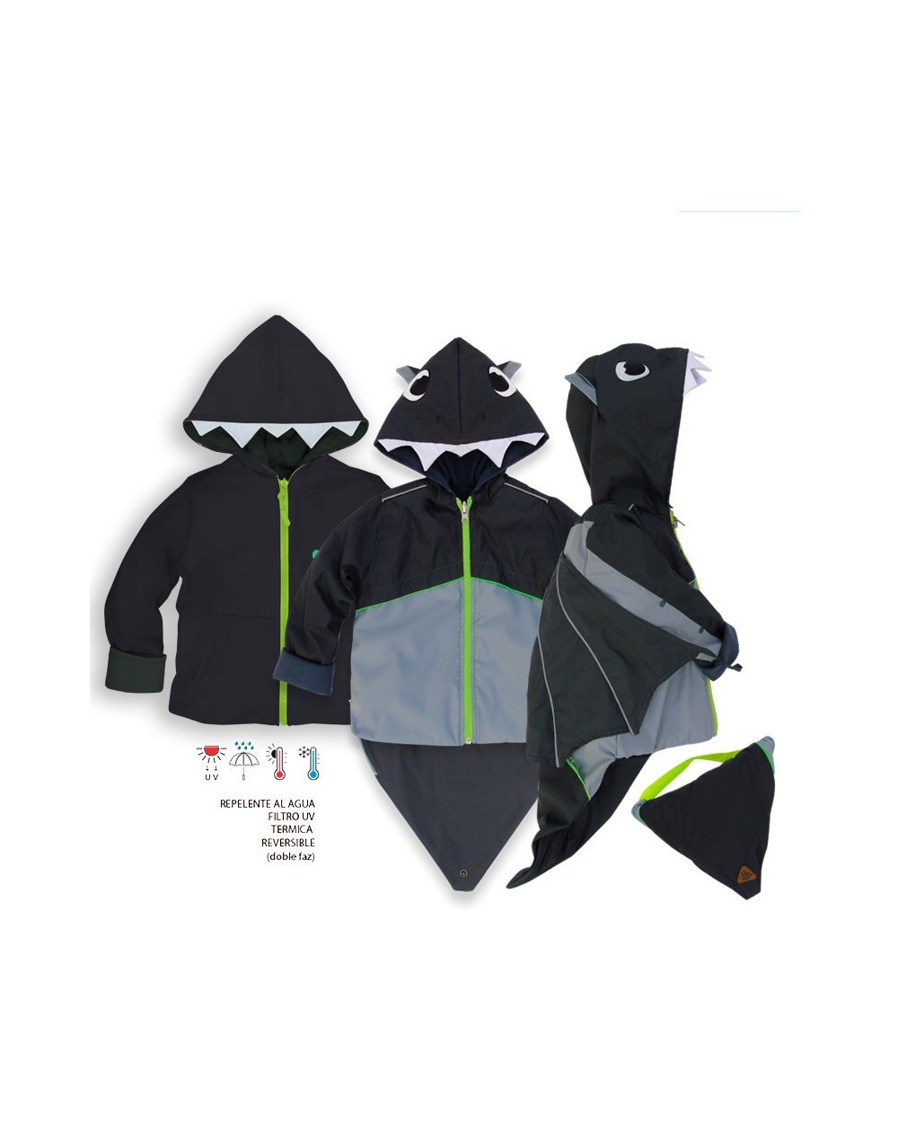 Chaqueta Murciélago Gris