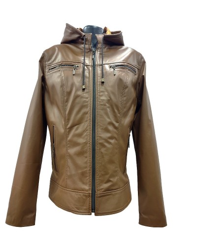 Chaqueta dama color miel