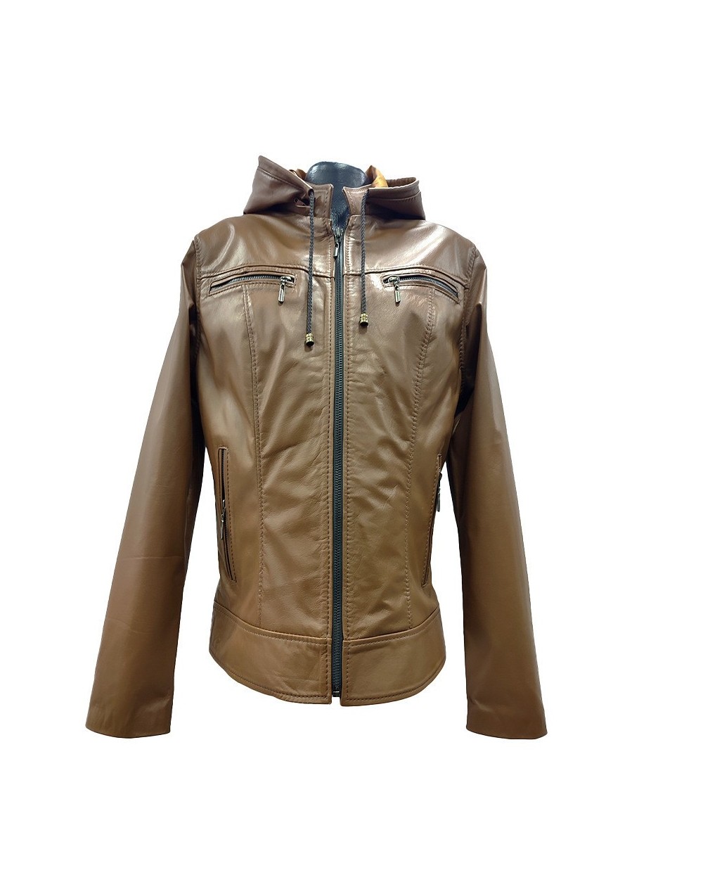 Chaqueta dama color miel