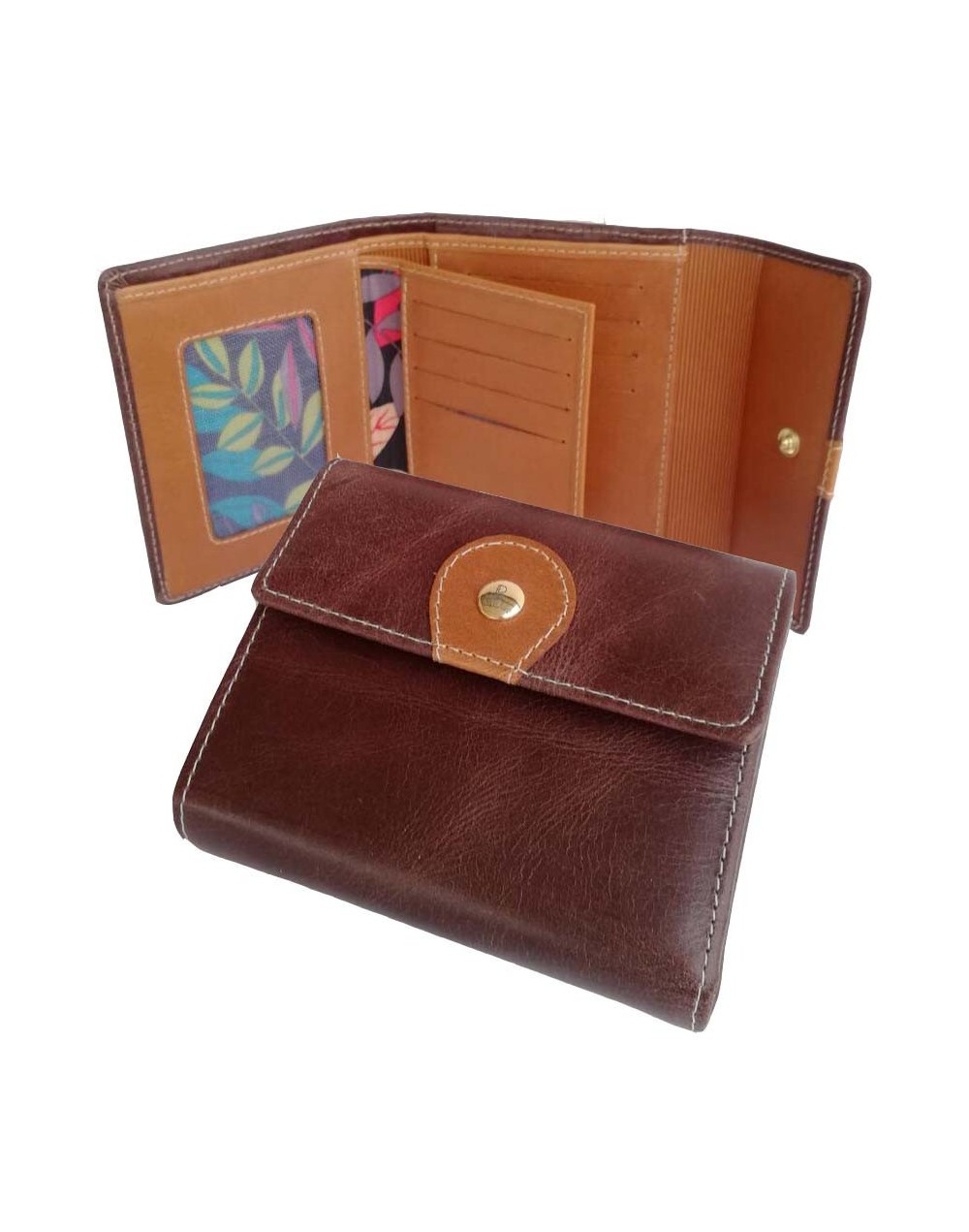 Billetera en cuero para mujer