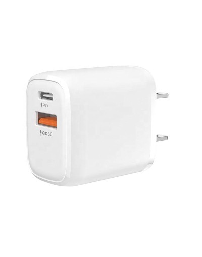 Cargador rápido de 20w 2 puertos 