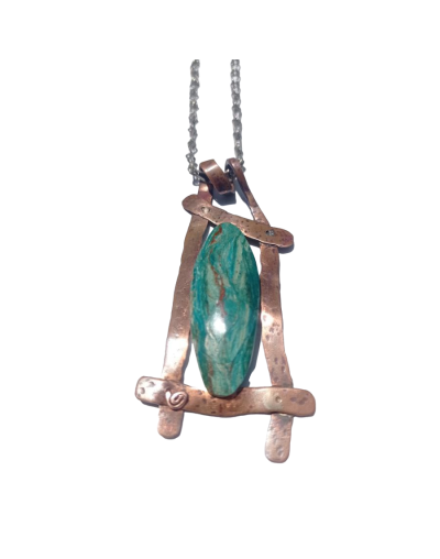 Collar en cobre ópalo andino 