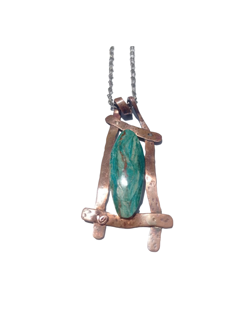 Collar en cobre ópalo andino 