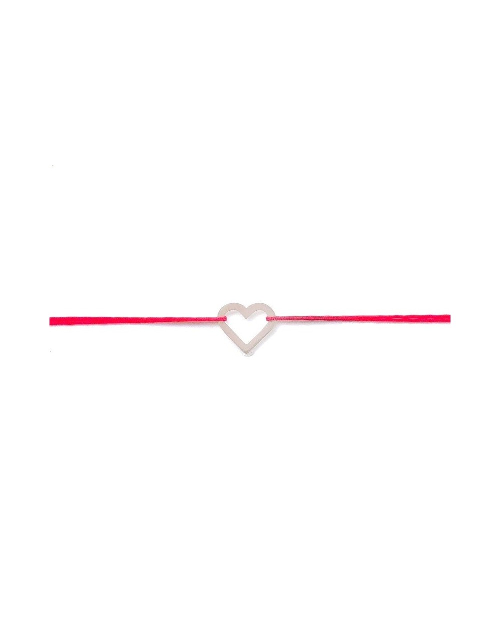 Pulsera corazón hueco