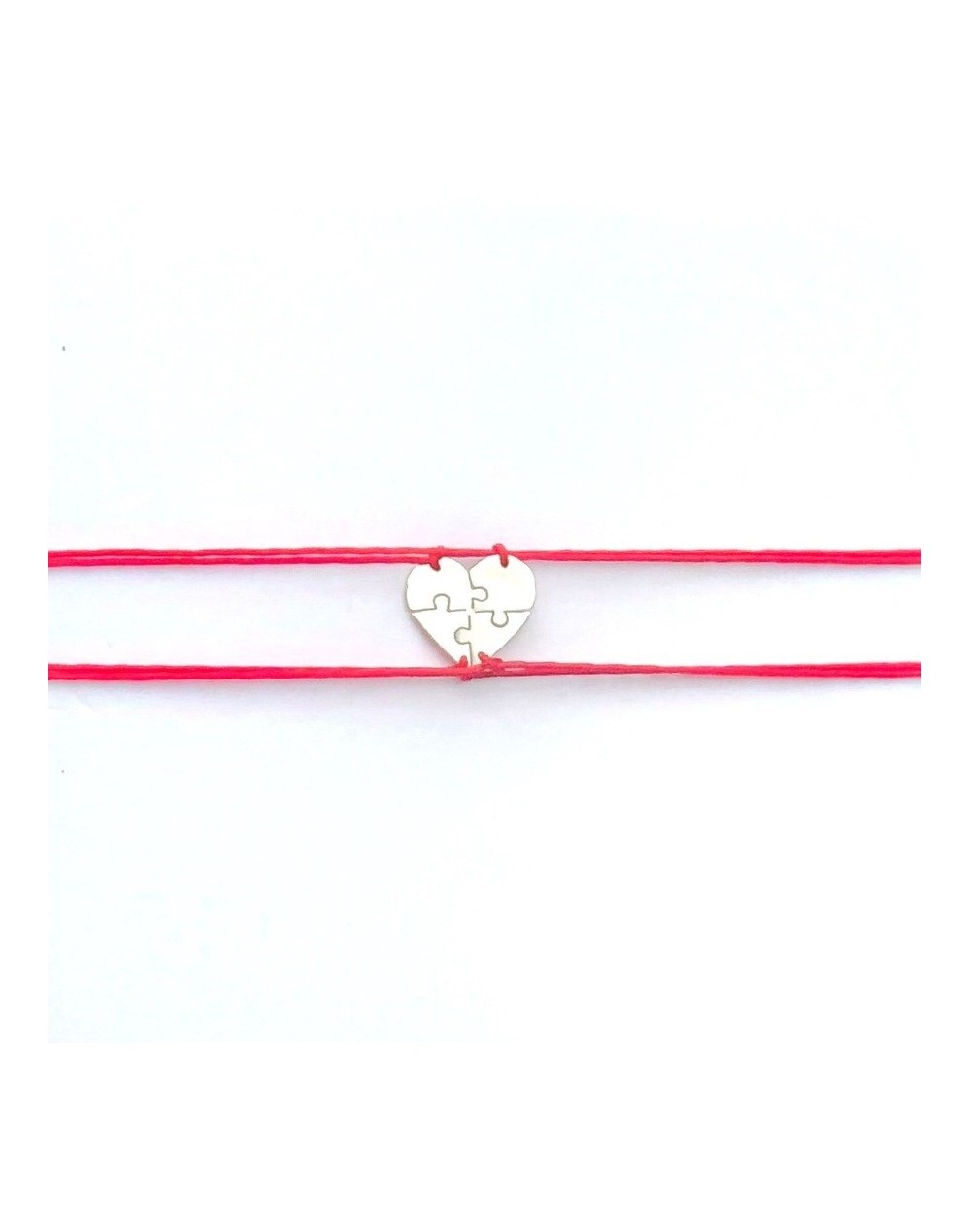Pulsera corazón partido en cuatro