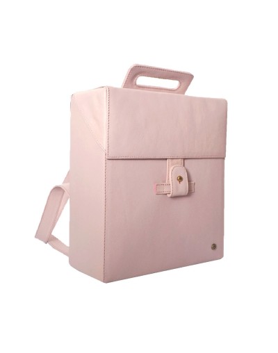 Cubeto morral  bolso cuadrado en cuero hecho a mano songo sorongo 