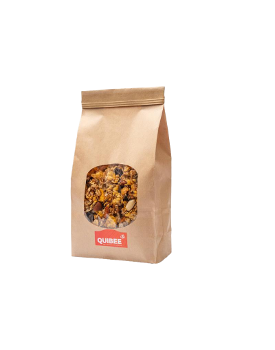 Granola bañada en miel  canela con mix de frutas deshidratadas