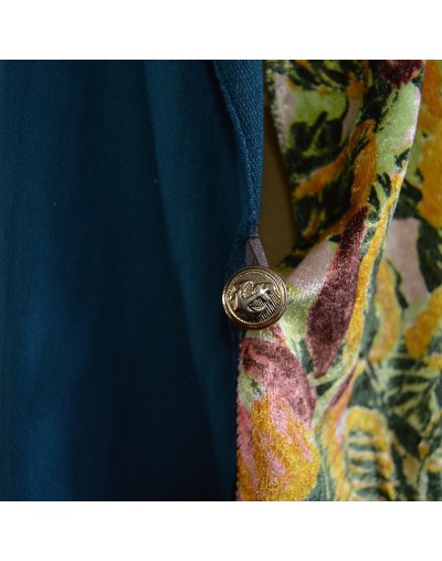 Poncho multicolor amarillo