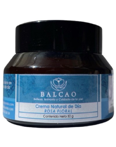Crema natural de día rosa floral 50 g