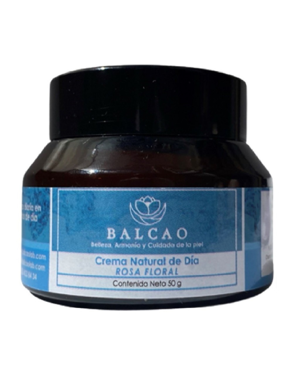 Crema natural de día rosa floral 50 g