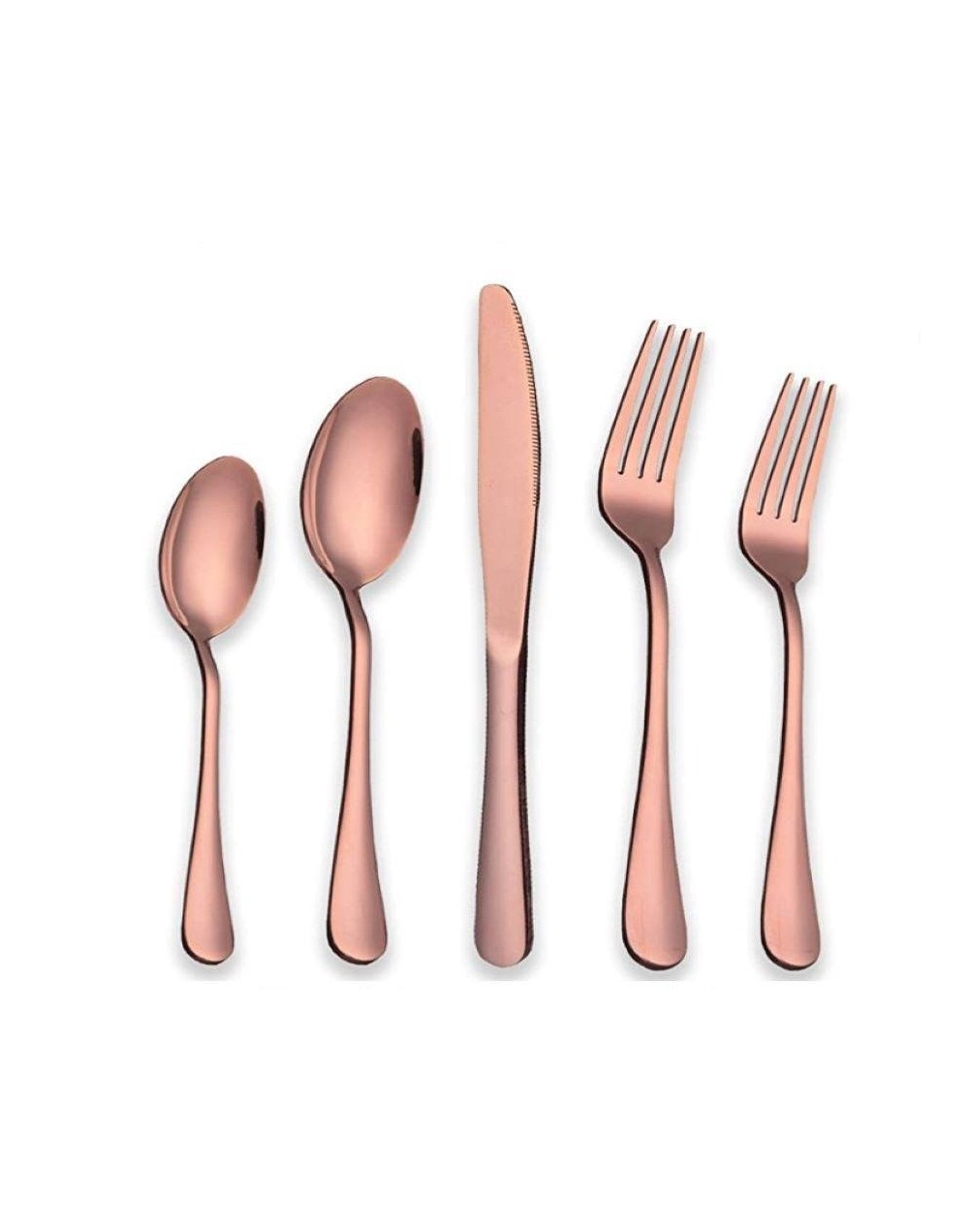 Cubierto rosa cobre