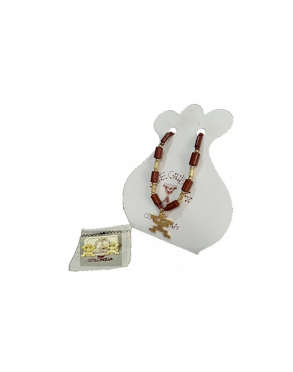 Set collar y arete necklace and earring setPectoral zoomorfo Cultura Tolima Zoomorphic chestplatePectoral Tolima culture