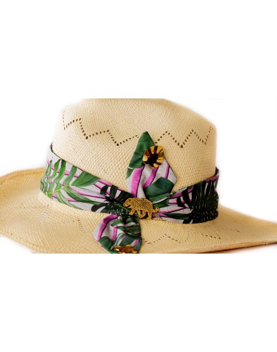 Sombrero Etereo Jaguar y pañuelo Ana Martin