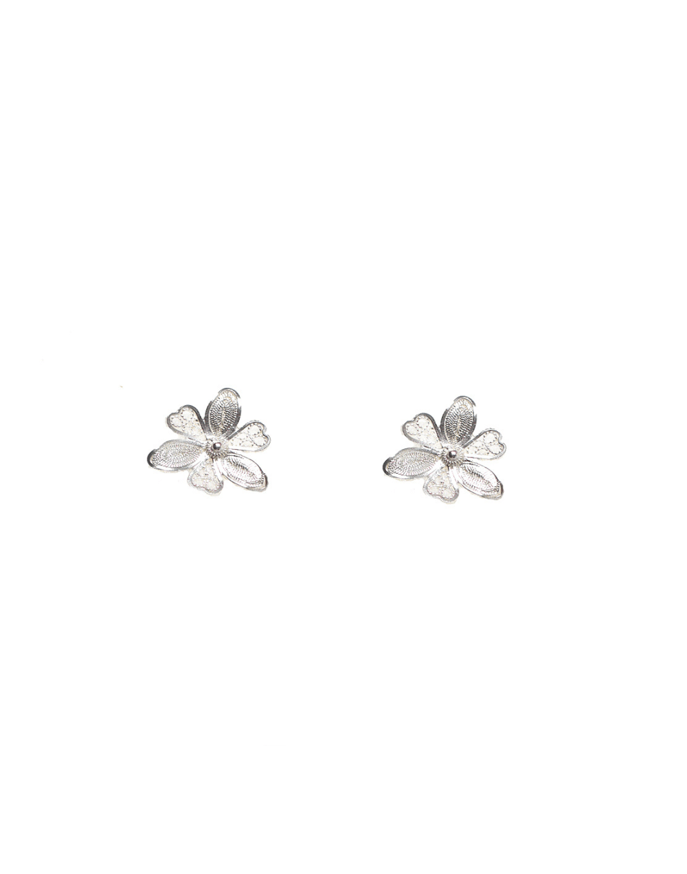 Topo orquídea en plata  
