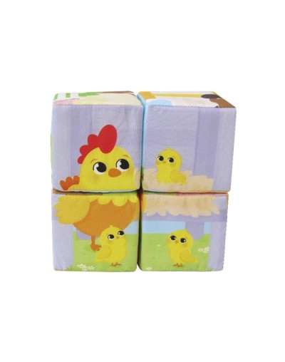 Cubos rompecabezas de la granja