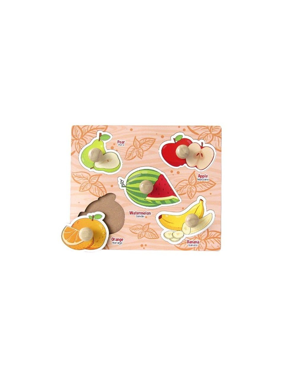 Encajable con botón de las frutas