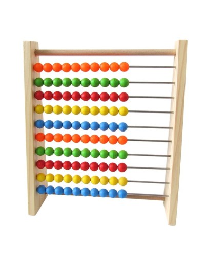 Ábaco de madera x100 cuentas