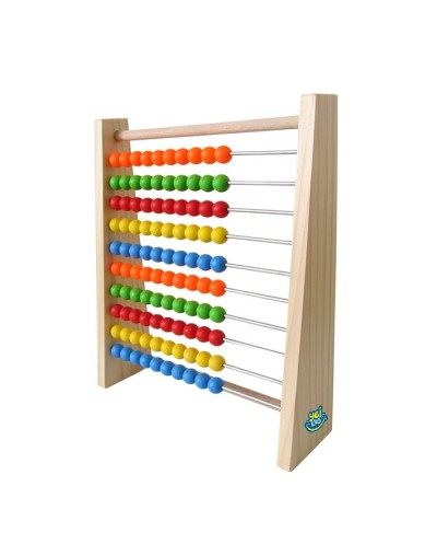 Ábaco de madera x100 cuentas