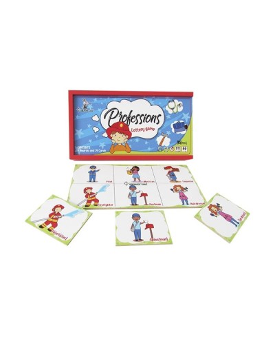 Lotería de profesiones en inglés para niños