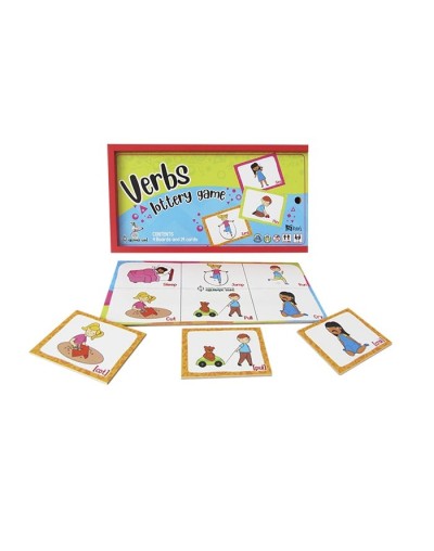 Lotería de verbos en inglés para niños