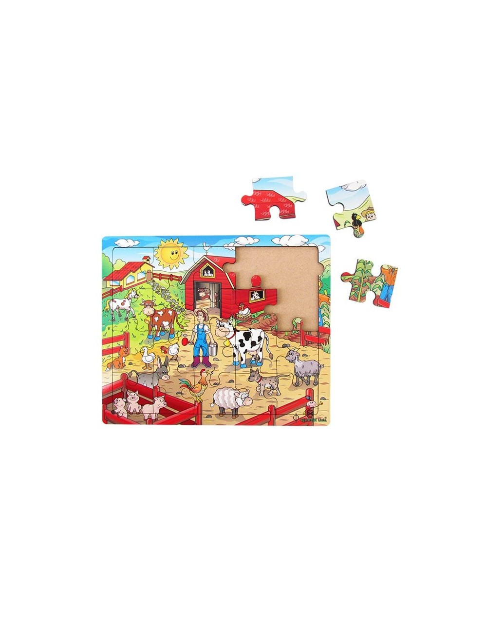 Rompecabezas de la granja x20 fichas