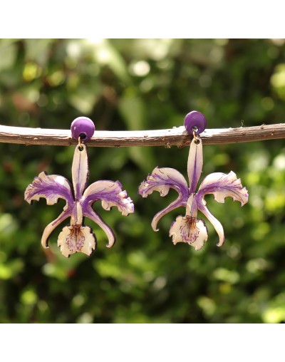 Aretes Orquídeas 