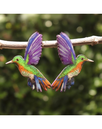 Aretes Colibrí Metallura