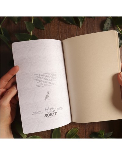 Libreta grande Colibrí Puntiblanco