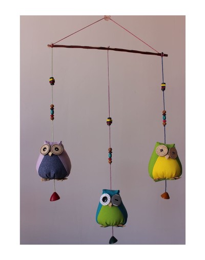 Móvil de Búhos infantil Ref 006