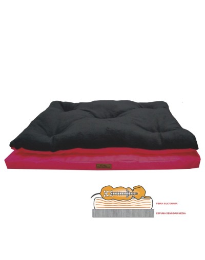 Colchón touch ortopédico gigante fucsia