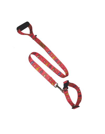 Juego collar y trailla estampada 1 grande
