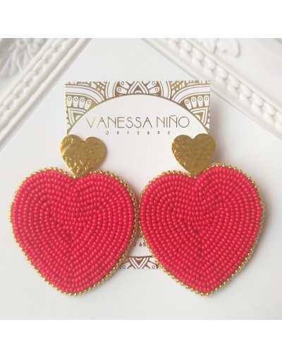 Aretes Micaela Rojo