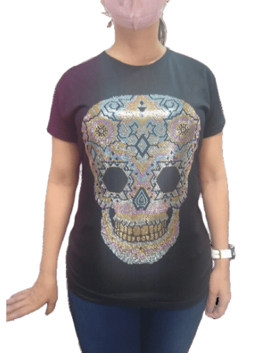 Camiseta calavera unisex