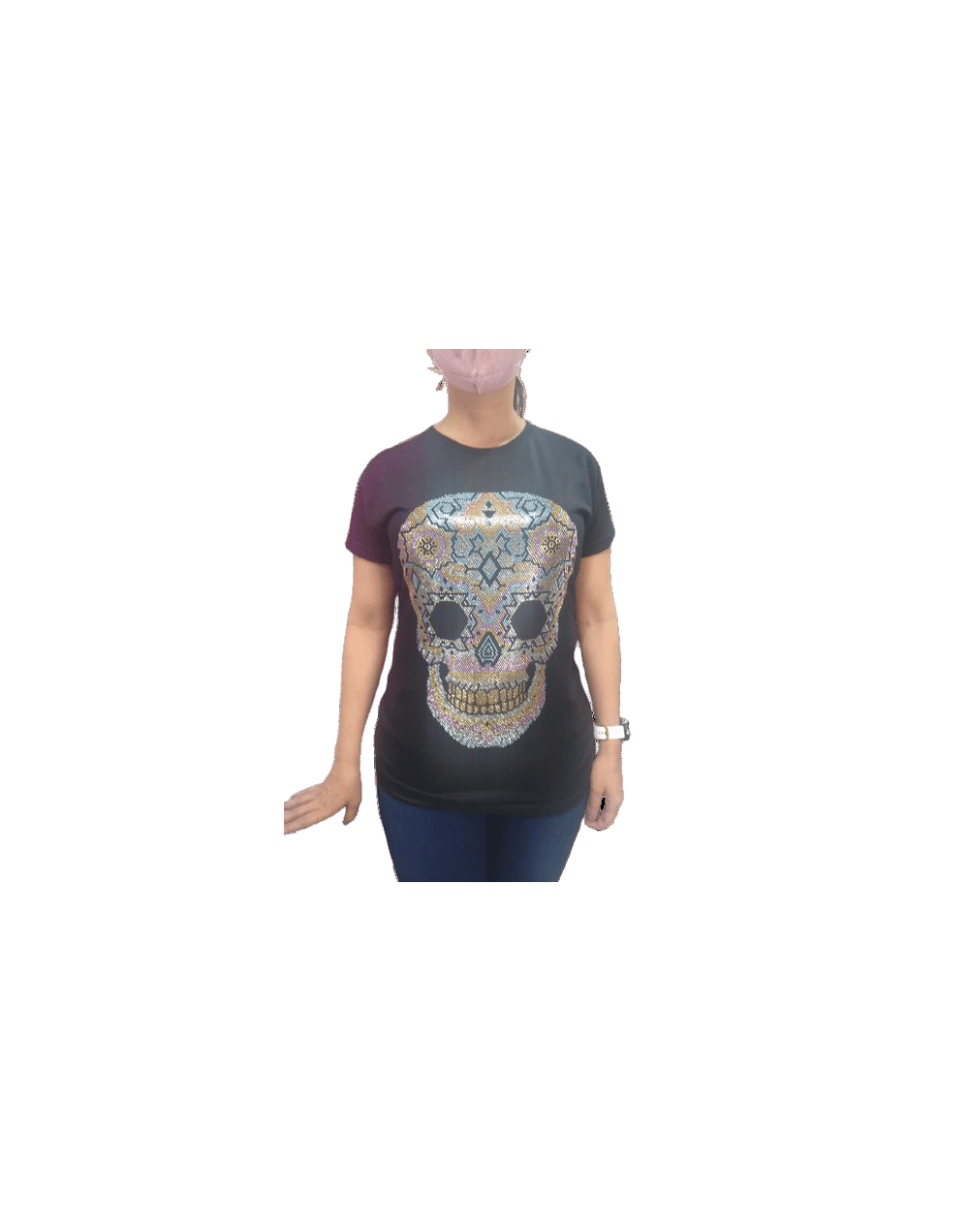 Camiseta calavera unisex