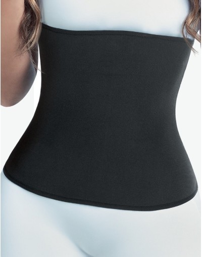 Faja cinturilla termoreductor lisa negro ref. 3511