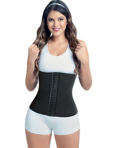 Faja cinturilla termoreductor con broches negro ref. 3510