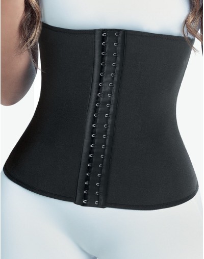 Faja cinturilla termoreductor con broches negro ref. 3510