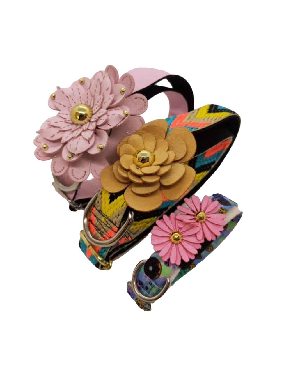 Flores, accesorio para collares mascotas